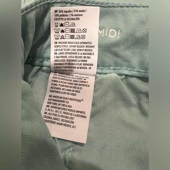 AMERICAN EAGLE | AEO | Twill midi low rise shorts size 6 NWT - Picture 6 of 8